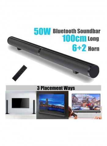 Echo Wall Home Theater Surround Stereo Speaker Black
