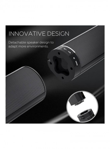 Echo Wall Home Theater Surround Stereo Speaker Black