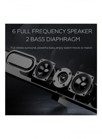 Echo Wall Home Theater Surround Stereo Speaker Black