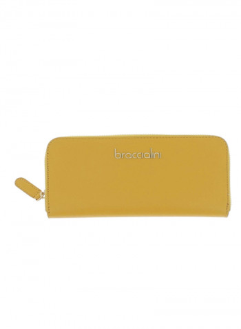 Basic Logo Detail Clutch Yellow