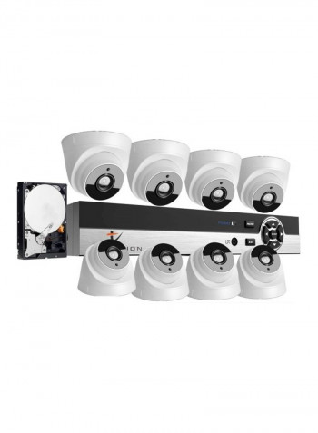 8-Channel Surveillance Camera With XVR Kit