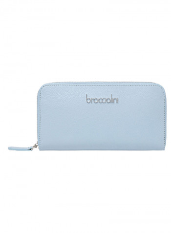 Basic Logo Detail Clutch Blue