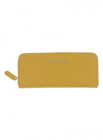 Basic Logo Detail Clutch Yellow