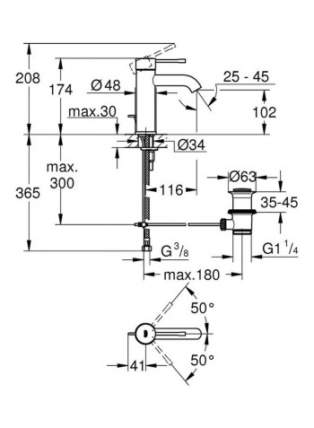 Essence Single-Lever Basin Mixer Silver