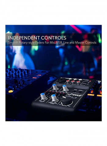 5-Channel Audio Mixer PAD20MXU Black