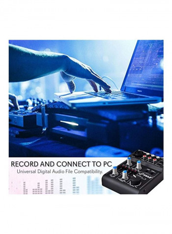 5-Channel Audio Mixer PAD20MXU Black