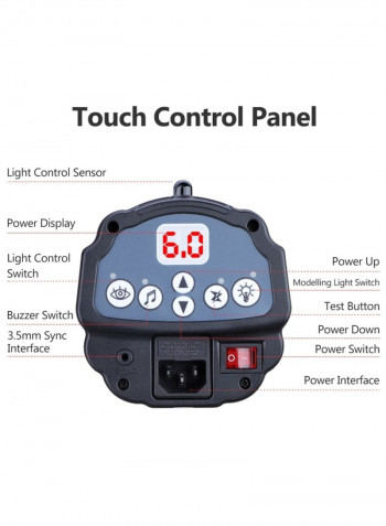Compact Studio Flash Light Black