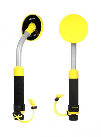 Waterproof Handheld Pinpointer Pulse Metal Detector Black/Grey/Yellow 420x105x112millimeter