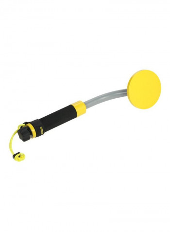 Waterproof Handheld Pinpointer Pulse Metal Detector Black/Grey/Yellow 420x105x112millimeter
