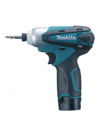 Cordless Impact Driver With Flash Light Blue/Silver