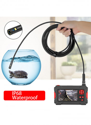 4.3 Inches LCD Screen 1080P High Definition IP68 Handheld Endoscope Industrial Home Endoscopes with 9 LEDs 8mm Camera Diameter 2 Megapixels Magnifier Compatible With Android Ios 19.5 x 18.0 x 6.6cm multicolour
