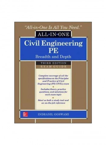 Civil Engineering All-in-one Pe Exam Guide: Breadth And Depth Hardcover 3