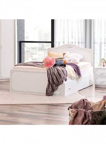 Flora Twin Bed White 205x101x125cm