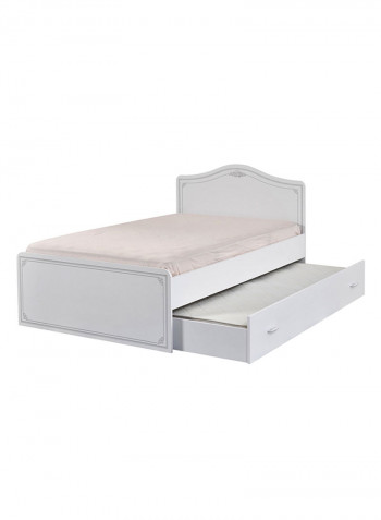 Flora Twin Bed White 205x101x125cm