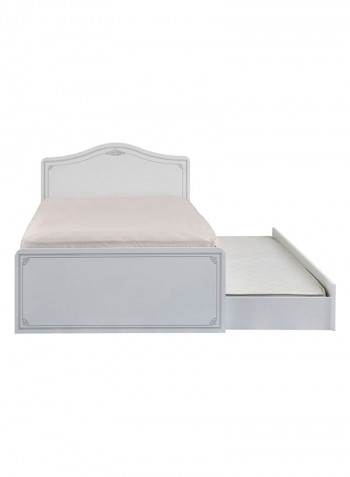 Flora Twin Bed White 205x101x125cm