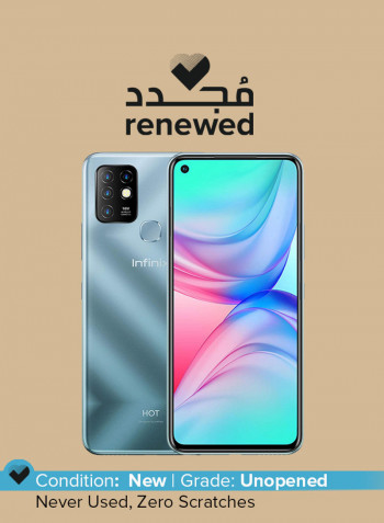Renewed - Hot 10 Dual SIM Moonlight Jade 4GB RAM 128GB 4G LTE