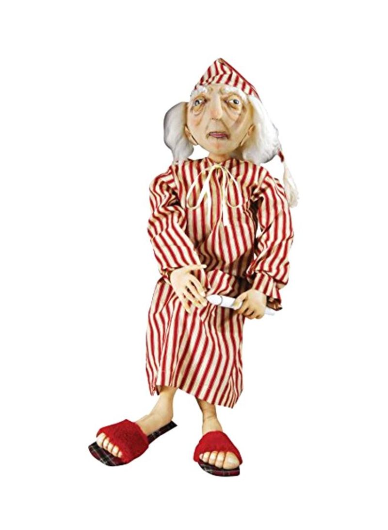 Ebenezer Scrooge Collectible Figurine Red/White/Beige 7x9x19inch