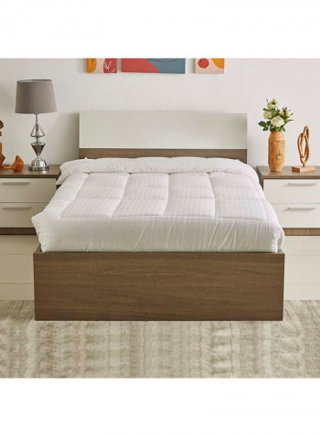 Ireland Twin Bed With Drawers Brown/White 87 x 128 x 213cm