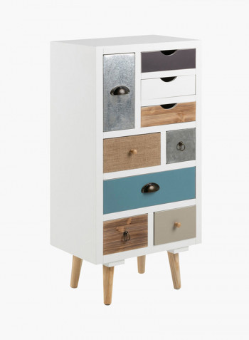 9-Drawer Morocco Storage Unit Multicolour