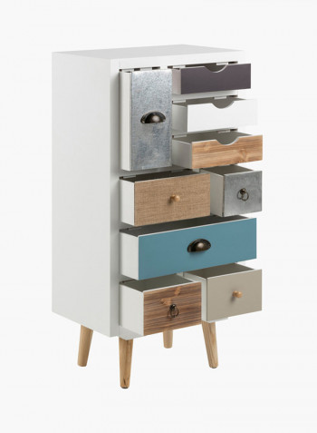 9-Drawer Morocco Storage Unit Multicolour