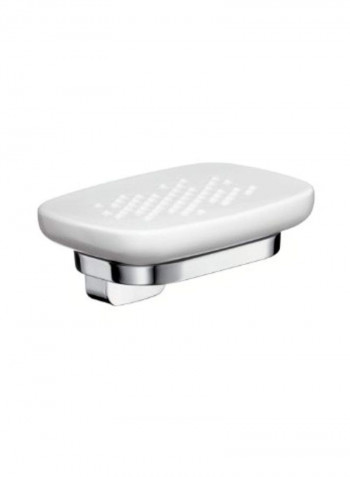 Chrome Urquiola Soap Dish White/Silver