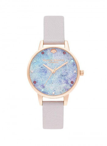 Women's Leather Analog Wrist Watch OBGSET142