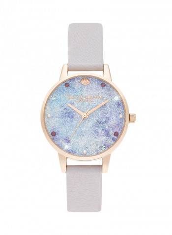 Women's Leather Analog Wrist Watch OBGSET142