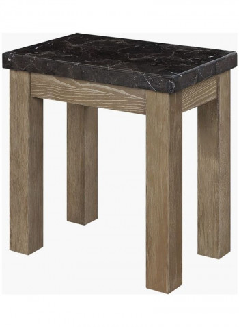 2 Piece Nesting Table Set Brown 48.9x27.94cm