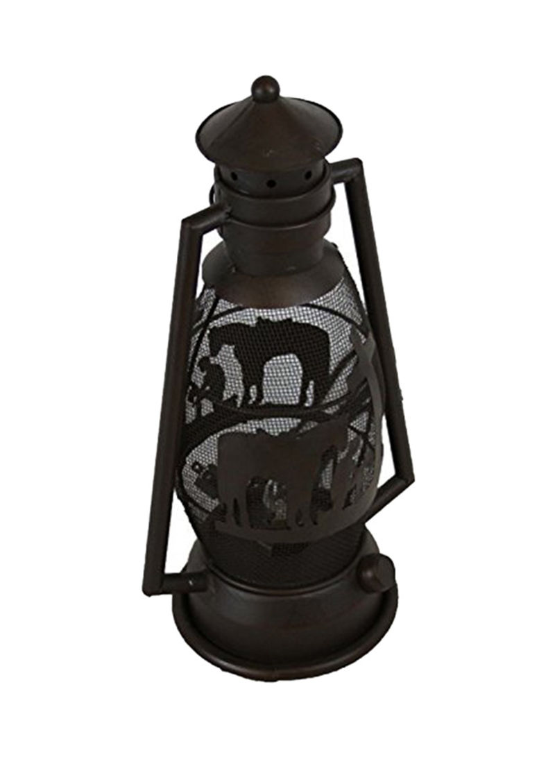 Prayer Lantern Light Black 15.25x8x5.5inch