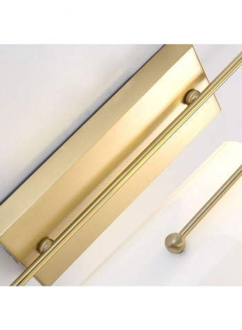 E27 LED Copper Glass Lampshade Wall Light Gold