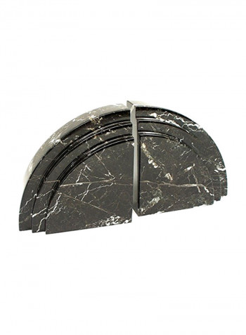 2-Piece Marble Arch Design Bookends