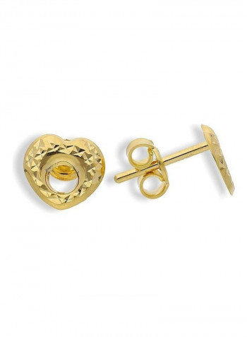Gold Heart Pendant Set Gold