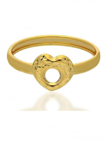 Gold Heart Pendant Set Gold