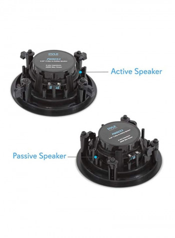 2-Way Ceiling Wall Dual Speaker B07D1WF51F Black/White