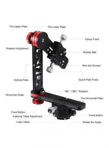 Quick Release Clamp Adapter Black/Red