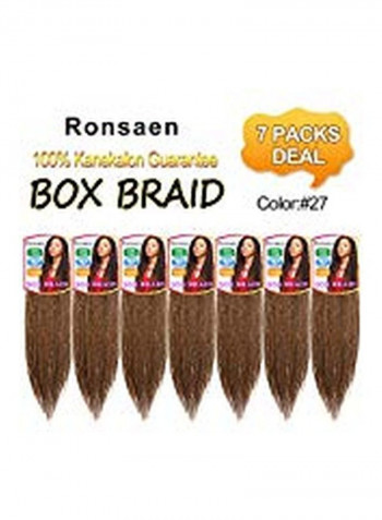 7-Piece Braids Crochet Hair Extensions 27 24inch