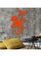 Flowers Pattern Wall Sticker Orange 60x90cm reviews Flowers Pattern Wall Sticker Orange 60x90cm