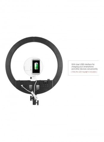 LED Video Ring Studio Light 22inch White/Black