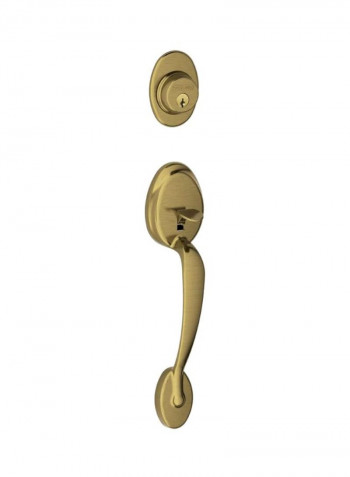 Plymouth Exterior Handleset With Deadbolt Gold 16x8.5x17.1inch