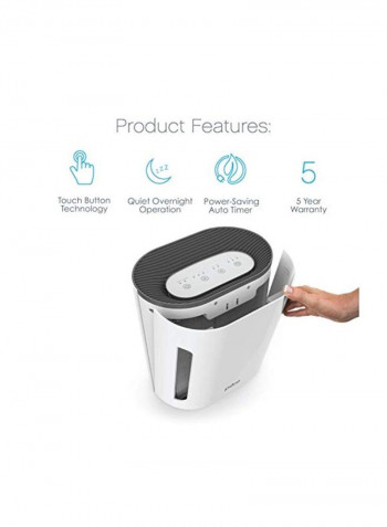 3-Speeds Hepa Air Purifier 60W B01JKDAN2M White/Black