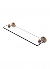South Beach Collection Vanity Beveled Edges Glass Shelf Gold/Clear 22inch