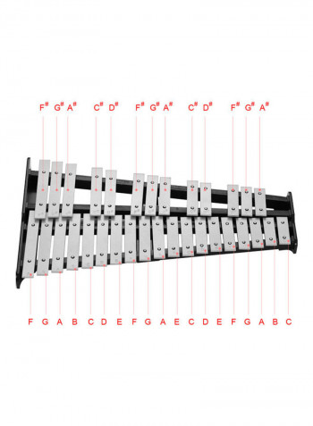 32-Note Xylophone With Mallets And Carrying Bag