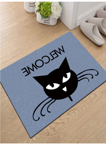 Letter Pattern Adorable Doormat Blue 160x230centimeter