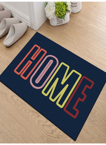 Letter Pattern Anti-Slip Soft Door Mat Multicolour 160x230centimeter