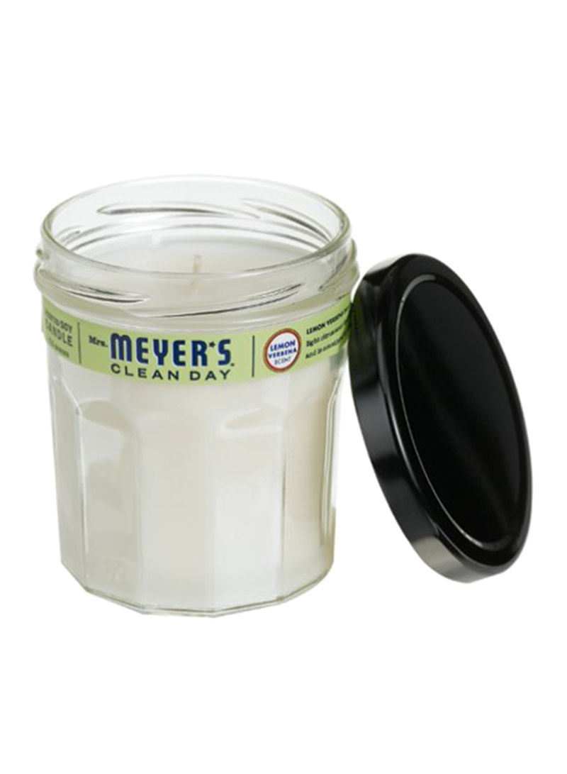 Mrs. Meyer's Clean Day Soy Candle, Lemon Verbena, 7.2 Ounce Jars Pack Of 6