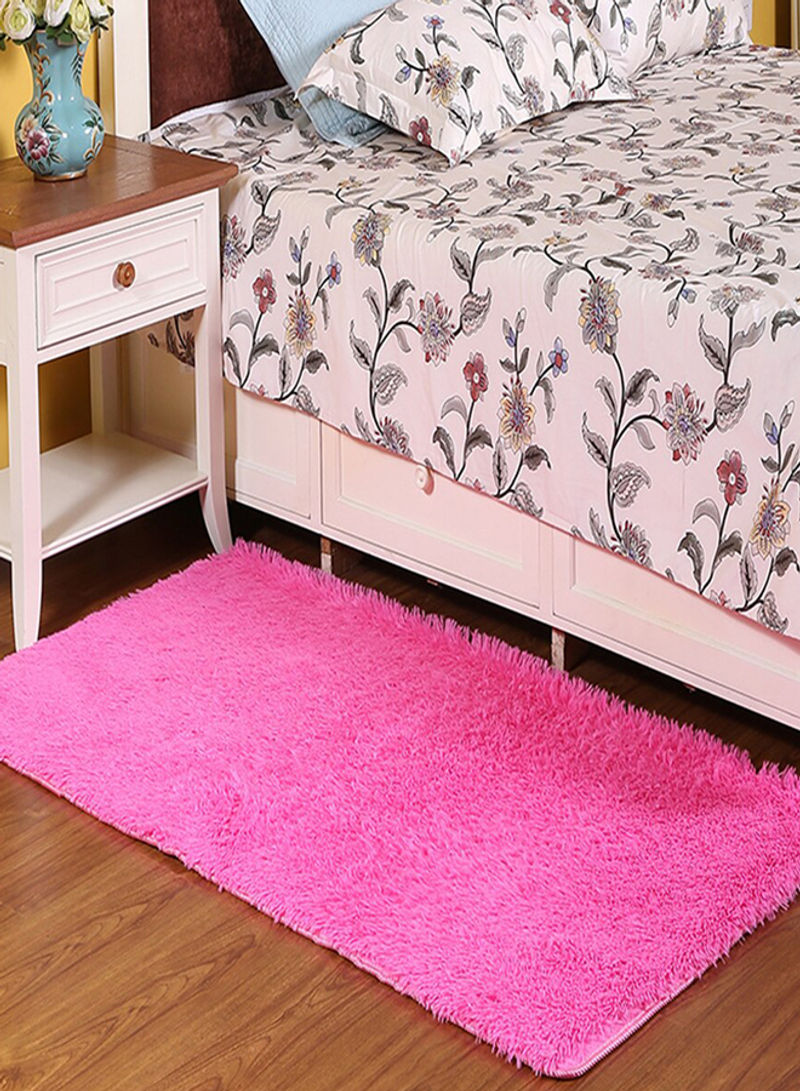 Washable Bedside Floor Rug Pink 160x230centimeter