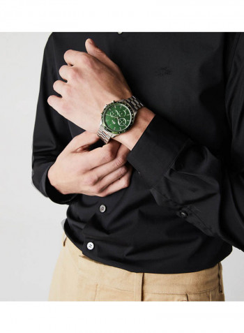 Men's Boston Water Resistance Stainless Steel Chronograph Watch 2011080