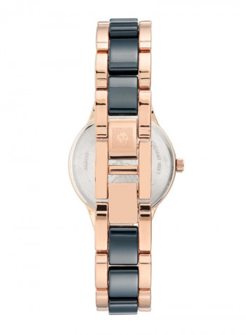 Women's Water Resistance Ceramic Analog Watch AK3758NVRG