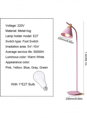 Macaron Floor Lamp Vertical Table Lamp Yellow 58x35x21centimeter