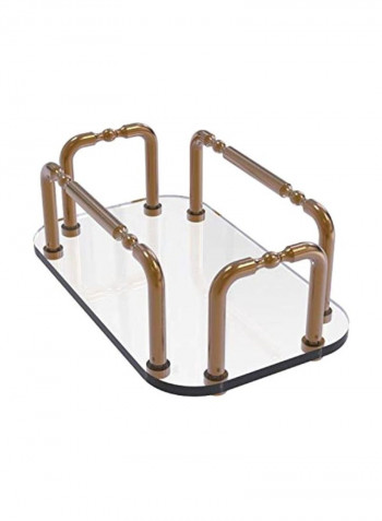 Vanity Top Guest Towel Holder Brown